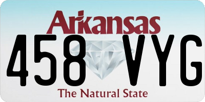 AR license plate 458VYG