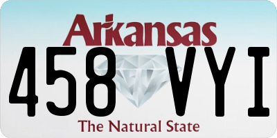 AR license plate 458VYI