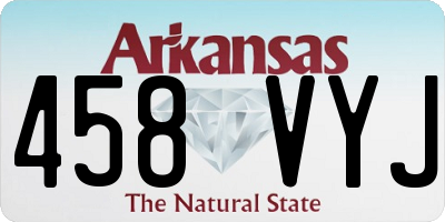 AR license plate 458VYJ