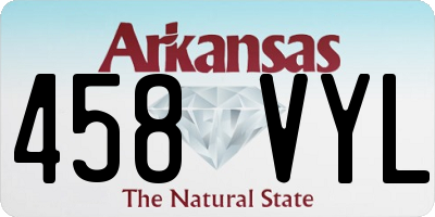 AR license plate 458VYL