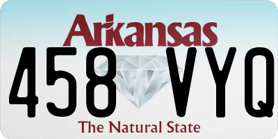 AR license plate 458VYQ
