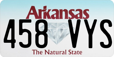 AR license plate 458VYS