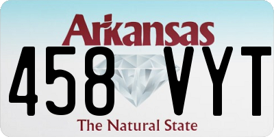 AR license plate 458VYT