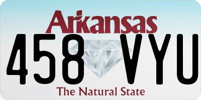 AR license plate 458VYU