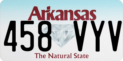 AR license plate 458VYV