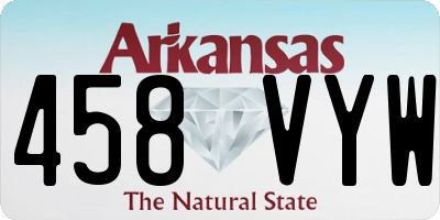AR license plate 458VYW