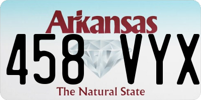 AR license plate 458VYX