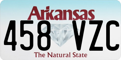 AR license plate 458VZC