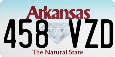 AR license plate 458VZD