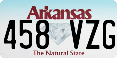 AR license plate 458VZG