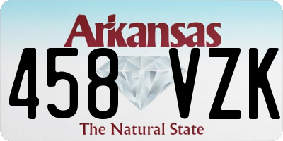 AR license plate 458VZK