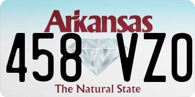 AR license plate 458VZO