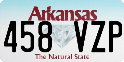 AR license plate 458VZP
