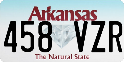 AR license plate 458VZR