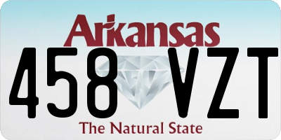 AR license plate 458VZT