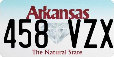 AR license plate 458VZX