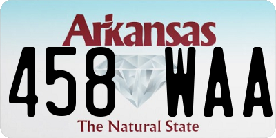 AR license plate 458WAA
