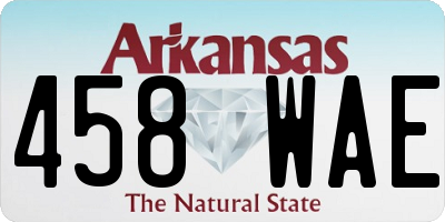 AR license plate 458WAE