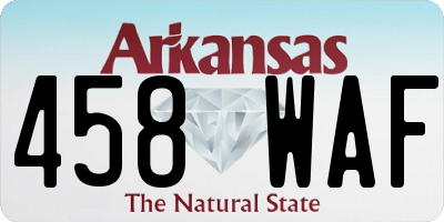 AR license plate 458WAF