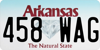 AR license plate 458WAG