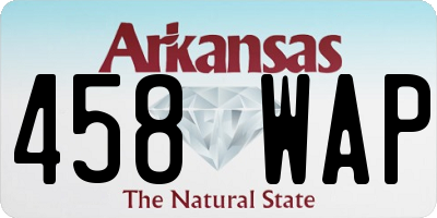 AR license plate 458WAP