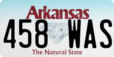 AR license plate 458WAS