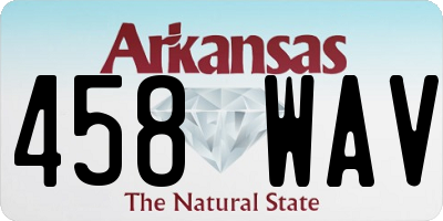AR license plate 458WAV