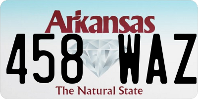 AR license plate 458WAZ