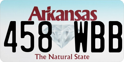 AR license plate 458WBB