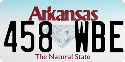 AR license plate 458WBE