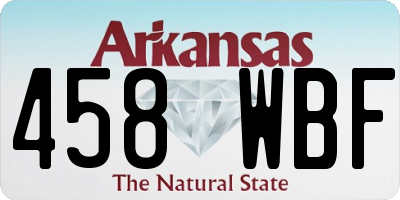 AR license plate 458WBF