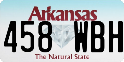 AR license plate 458WBH