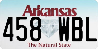 AR license plate 458WBL