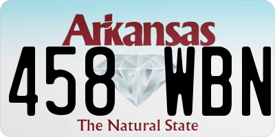 AR license plate 458WBN