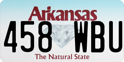 AR license plate 458WBU