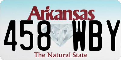 AR license plate 458WBY