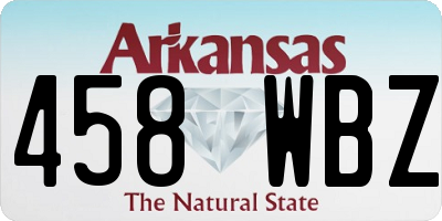 AR license plate 458WBZ