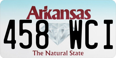AR license plate 458WCI