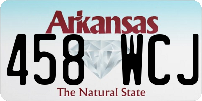 AR license plate 458WCJ