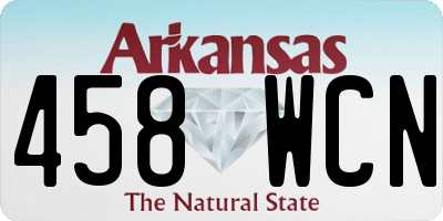 AR license plate 458WCN