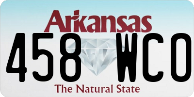 AR license plate 458WCO