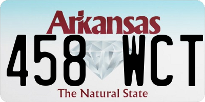 AR license plate 458WCT