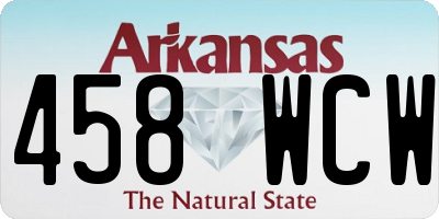 AR license plate 458WCW