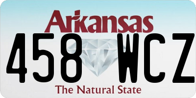 AR license plate 458WCZ