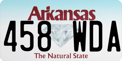 AR license plate 458WDA