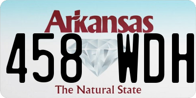 AR license plate 458WDH