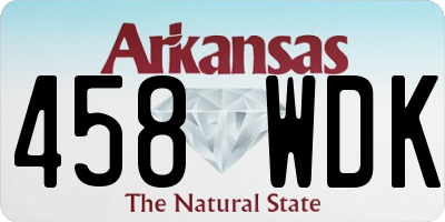 AR license plate 458WDK