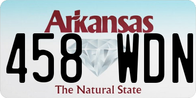 AR license plate 458WDN