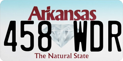 AR license plate 458WDR