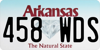AR license plate 458WDS